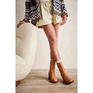 COPY - NEW Free People Portwood Heel Boots size 38.5 Toasted Butter
